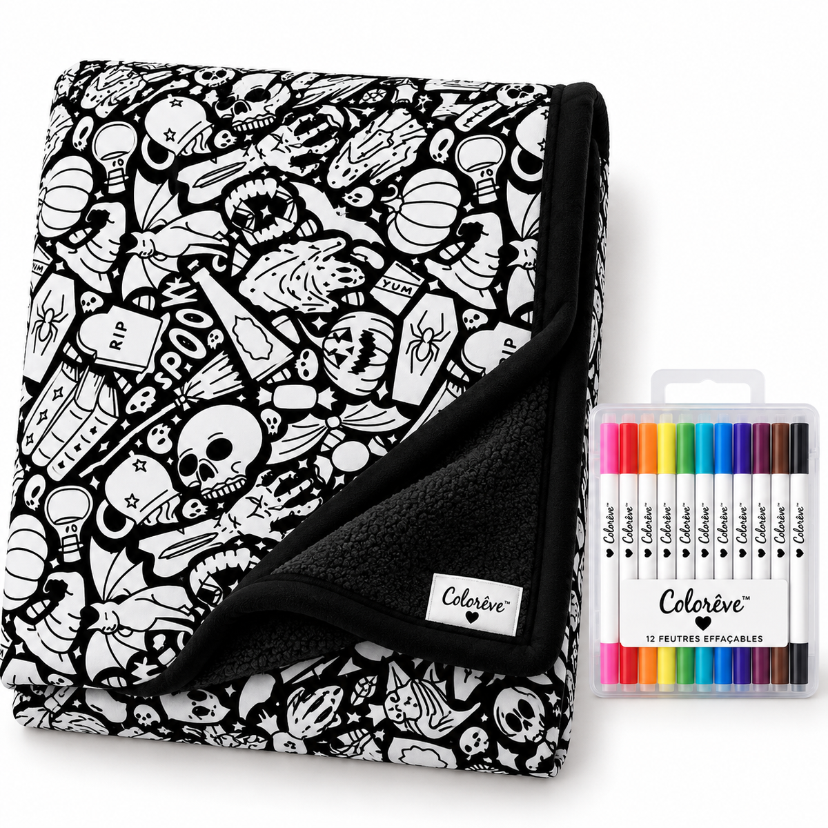 COLORÊVE™ – LA COUVERTURE QUI TRANSFORME LE COLORIAGE EN MOMENT MAGIQUE