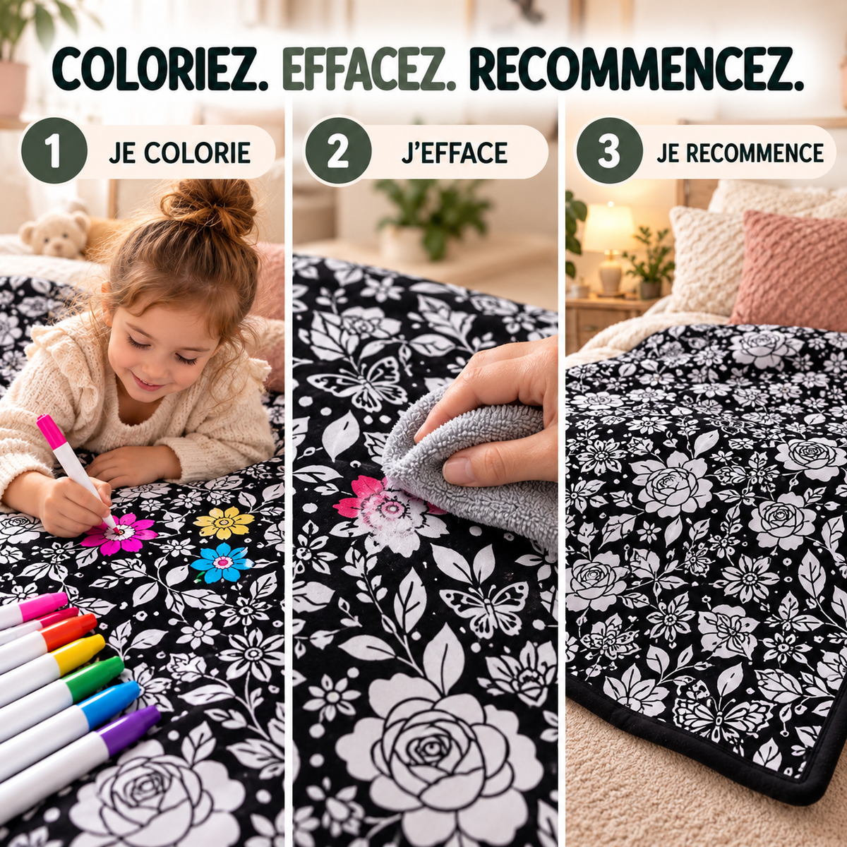 COLORÊVE™ – LA COUVERTURE QUI TRANSFORME LE COLORIAGE EN MOMENT MAGIQUE